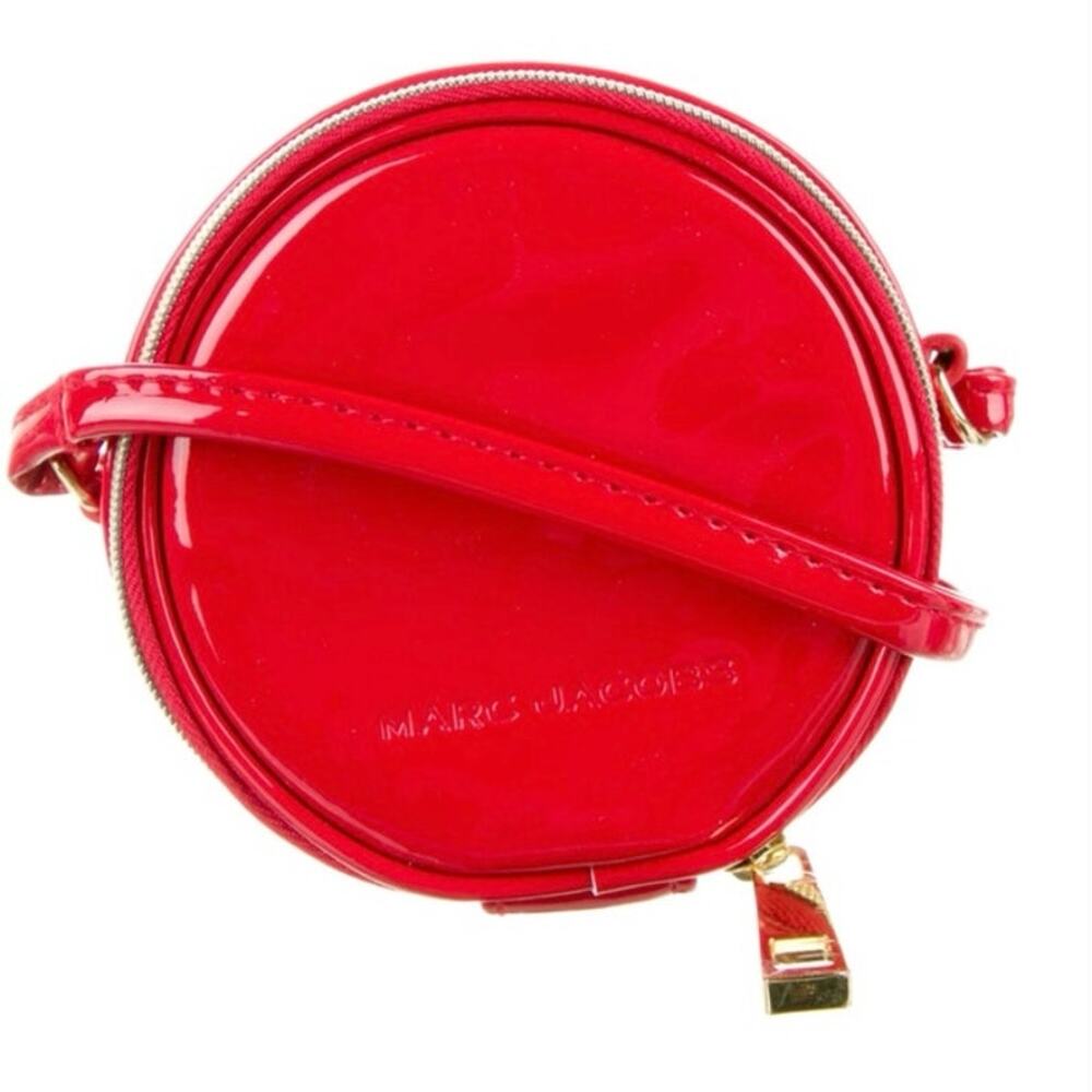 Marc Jacobs 4” red round purse Christmas